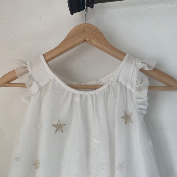 Mayoral 10 Girl’s Starry Embroidered Tulle Dress - Picture 7 of 12